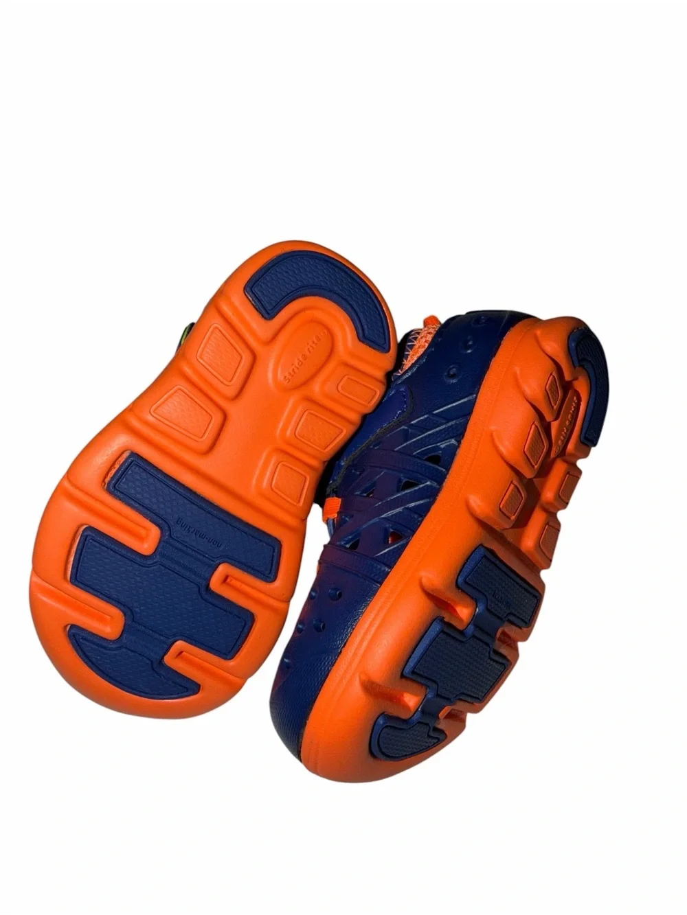 Stride Rite Navy Blue and Orange Kids Water Shoes